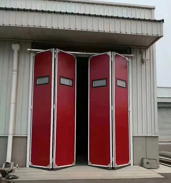 榆中工业折叠门在大型装配车间出入口的应用实例